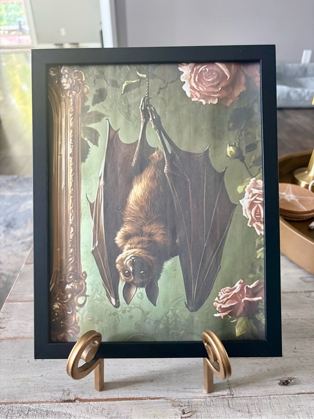 Gothic Bat Framed 8x10!Art Print